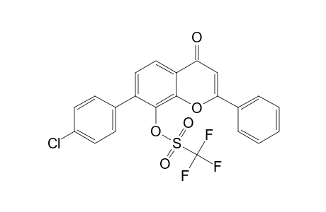 7-(4-Chlorophenyl)-4-oxo-2-phenyl-4H-chromen-8-yl Trifluoromethanesulfonate