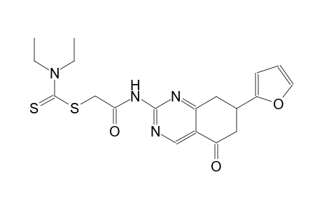 2-{[7-(2-furyl)-5-oxo-5,6,7,8-tetrahydro-2-quinazolinyl]amino}-2-oxoethyl diethyldithiocarbamate