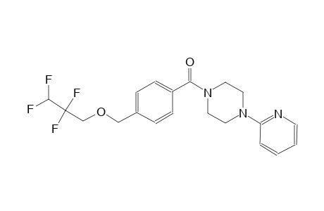 4-{[4-(2-pyridinyl)-1-piperazinyl]carbonyl}benzyl 2,2,3,3-tetrafluoropropyl ether
