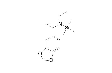 alpha-Methyl-N-ethyl-3,4-methylenedioxybenzylamine TMS