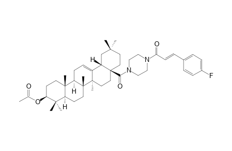 (3-ACETOXY-OLEAN-12-EN-28-YL)-[4-(4'-FLUORO)-CINNAMAMIDO-PIPERAZIN-1-YL]-METHANONE