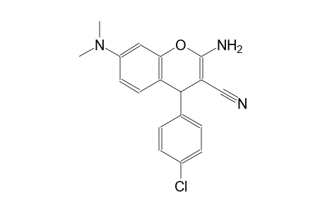 4H-1-benzopyran-3-carbonitrile, 2-amino-4-(4-chlorophenyl)-7-(dimethylamino)-