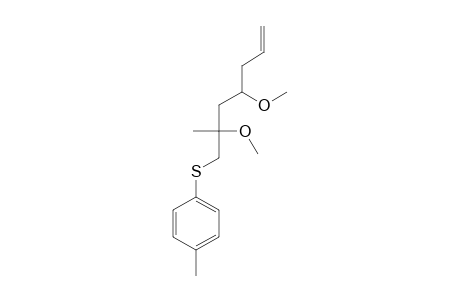 4,6-DIMETHOXY-6-METHYL-7-(PARA-TOLYLTHIO)-HEPT-1-ENE
