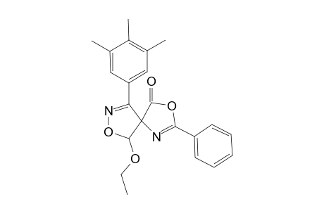 1-Oxo-3-phenyl-6-ethoxy-9-(3',4',5'-trimethylphenyl0-2,7-dioxa-4,9-diaza-spiro[4.4]nona-3,8-diene