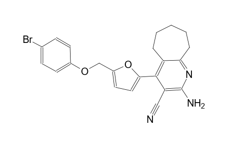 2-amino-4-{5-[(4-bromophenoxy)methyl]-2-furyl}-6,7,8,9-tetrahydro-5H-cyclohepta[b]pyridine-3-carbonitrile