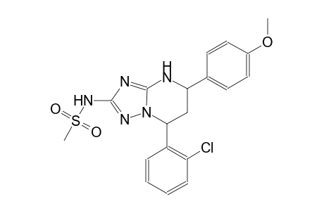 N-[7-(2-chlorophenyl)-5-(4-methoxyphenyl)-4,5,6,7-tetrahydro[1,2,4]triazolo[1,5-a]pyrimidin-2-yl]methanesulfonamide