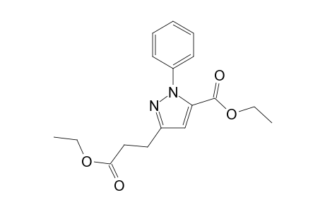 Ethyl 3-(3-ethoxy-3-oxopropyl)-1-phenyl-1H-pyrazole-5-carboxylate