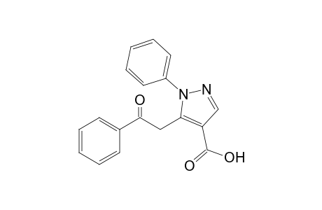 5-(2-Oxo-2-phenylethyl)-1-phenyl-1H-pyrazole-4-carboxylic Acid