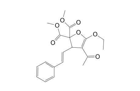 Dimethyl 4-Acetyl-5-ethoxy-3-[(E)-2-phenylethenyl]furan-2,2(3H)-dicarboxylate
