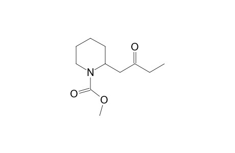 Methyl 2-(2-oxobutyl)piperidine-1-carboxylate