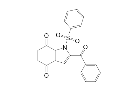 1-Benzenesulfonyl-2-benzoyl-1Hindole-4,7-dione