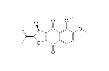 (2S,3S)-3-Hydroxy-5,6-dimethoxy-dehydroiso-.alpha.-Lapachone