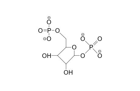 .beta.-D-Arabinose 1,5-diphosphate tetraanion