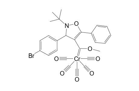 2-(tert-Butyl)-3-(p-bromophenyl)-4-(methoxymethylene)-5-phenyldihydroisoxazolepentacarbonylchromium