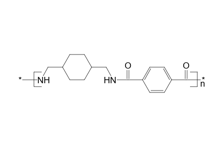 Polyamide from 1,4-cyclohexane-bis(aminomethane) and terephthalic acid, mainly e-form