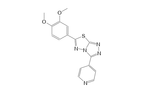 6-(3,4-dimethoxyphenyl)-3-(4-pyridinyl)[1,2,4]triazolo[3,4-b][1,3,4]thiadiazole