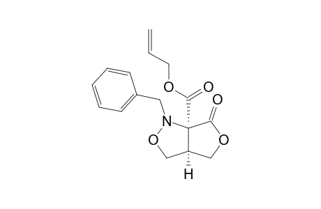 (3aR*,6aR*)-Tetrahydro-6a-allyloxycarbonyl-1-(phenylmethyl)-1H,6H-furo[3,4-c]isoxazol-6-one