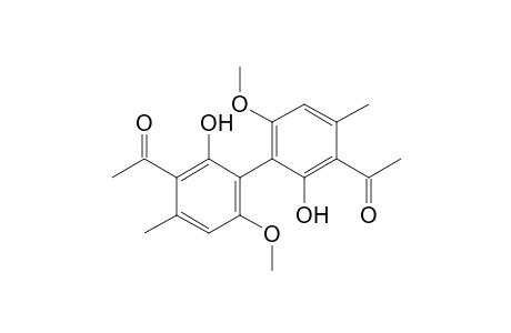 1-[3-(3-acetyl-2-hydroxy-6-methoxy-4-methyl-phenyl)-2-hydroxy-4-methoxy-6-methyl-phenyl]ethanone