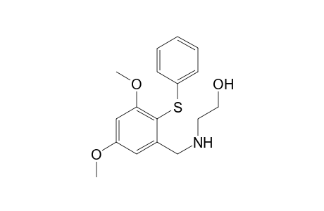 N-[(3,5-Dimethoxy-2-(phenylthio)phenylmethylamino]-1-ethyanol