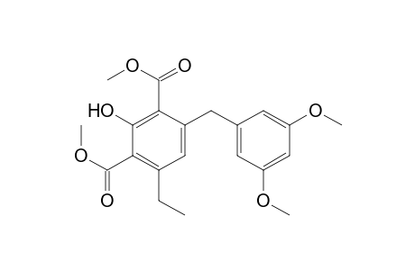 4-(3,5-dimethoxybenzyl)-6-ethyl-2-hydroxy-benzene-1,3-dicarboxylic acid dimethyl ester