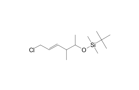 1-Chloro-4-methyl-2-hexene, 5-(t-butyldimethylsilyloxy)-