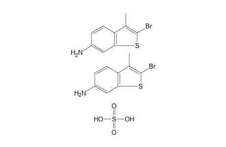 2-BROMO-3-METHYLBENZO[b]THIOPHEN-6-AMINE, SULFATE
