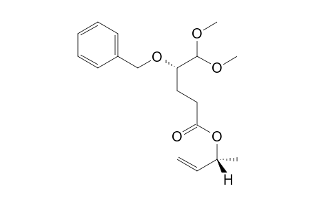 (1R)-1-Methylprop-2-enyl (4S)-4-(benzyloxy)-5,5-dimethoxy pentanoate