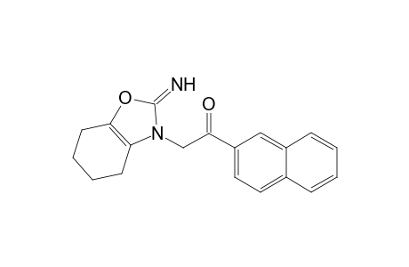 2-(2-azanylidene-4,5,6,7-tetrahydro-1,3-benzoxazol-3-yl)-1-naphthalen-2-yl-ethanone