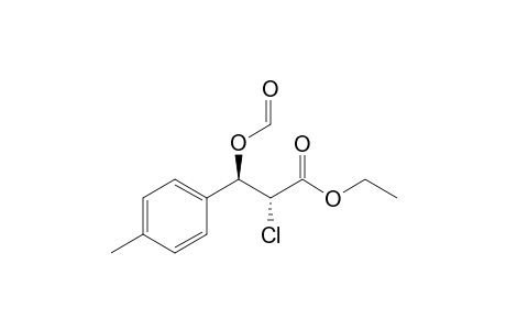 Ethyl 2-chloro-3-(formyloxy)-3-(p-methylphenyl)propanoate