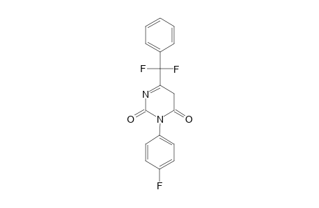 6-(DIFLUOROMETHYLPHENYL)-3-(4-FLUOROPHENYL)-2,4-PYRIMIDINDIONE