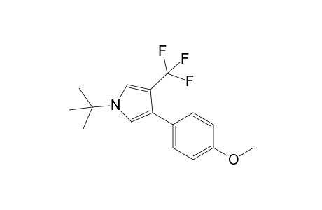 1-tert-Butyl-4-trifluoromethyl-3-(4-methoxyphenyl)-1H-pyrrole