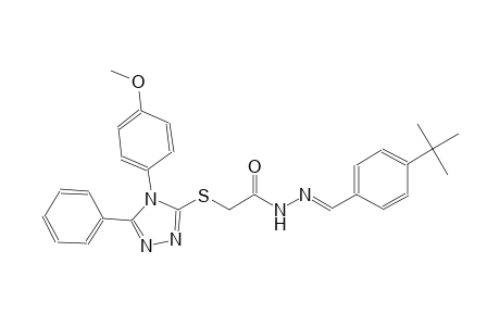 N'-[(E)-(4-tert-butylphenyl)methylidene]-2-{[4-(4-methoxyphenyl)-5-phenyl-4H-1,2,4-triazol-3-yl]sulfanyl}acetohydrazide