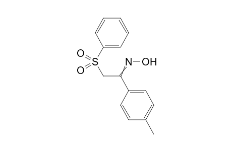 2-(Phenylsulfonyl)-1-(p-tolyl)ethan-1-one oxime