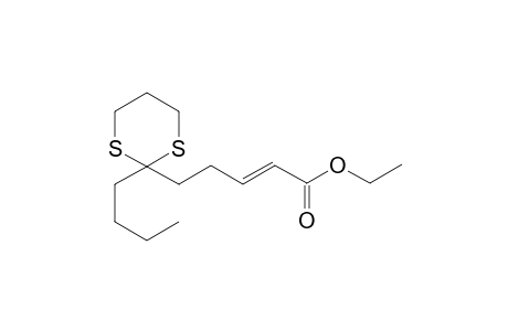 Ethyl (E)-5-(2-butyl-1,3-dithian-2-yl)-pent-2-enoate