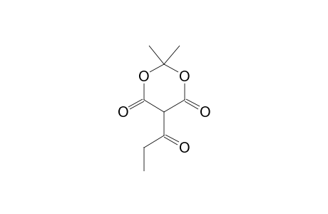 1,3-Dioxane-4,6-dione, 2,2-dimethyl-5-(1-oxopropyl)-