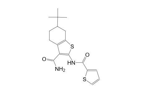 6-tert-butyl-2-[(2-thienylcarbonyl)amino]-4,5,6,7-tetrahydro-1-benzothiophene-3-carboxamide
