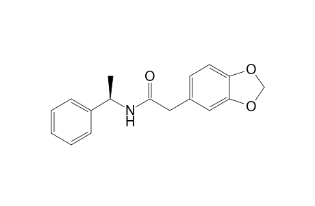 2-(1,3-benzodioxol-5-yl)-N-[(1R)-1-phenylethyl]acetamide