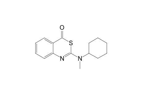 2-(N-CYCLOHEXYL-N-METHYLAMINO)-4H-3,1-BENZOTHIAZIN-4-ONE