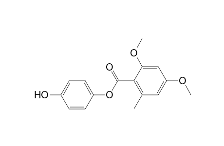 Benzoic acid, 2,4-dimethoxy-6-methyl-, 4-hydroxyphenyl ester