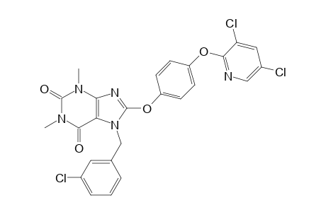7-(3-Chlorobenzyl)-8-[4-[(3,5-dichloro-2-pyridyl)oxy]phenoxy]-1,3-dimethyl-xanthine
