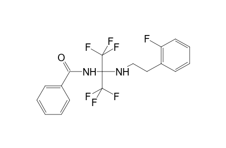 N-(1,1,1,3,3,3-hexafluoro-2-{[2-(2-fluorophenyl)ethyl]amino}propan-2-yl)benzamide