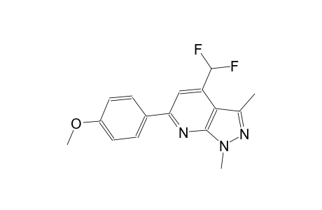 4-(difluoromethyl)-6-(4-methoxyphenyl)-1,3-dimethyl-1H-pyrazolo[3,4-b]pyridine