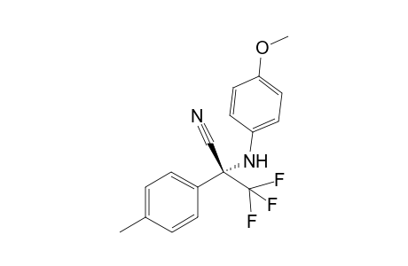 (R)-3,3,3-trifluoro-2-((4-methoxyphenyl)amino)-2-(p-tolyl)propanenitrile