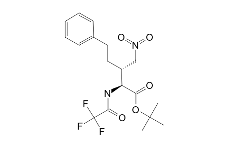ANTI-2-(TRIFLUORACETYL)-AMINO-3-NITROMETHYL-5-PHENYLPENTOIC-ACID-TERT.-BUTYLESTER