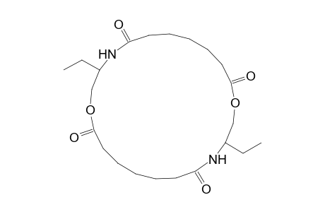 3,14-diethyl-1,12-dioxa-4,15-diazacyclodocosane-5,11,16,22-diquinone