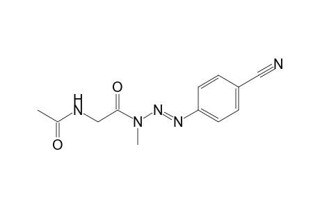 3-(2-(Acetylamino)acetyl)-1-(4-cyanophenyl)-3-methyltriazene