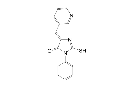 4H-imidazol-4-one, 3,5-dihydro-2-mercapto-3-phenyl-5-(3-pyridinylmethylene)-, (5Z)-