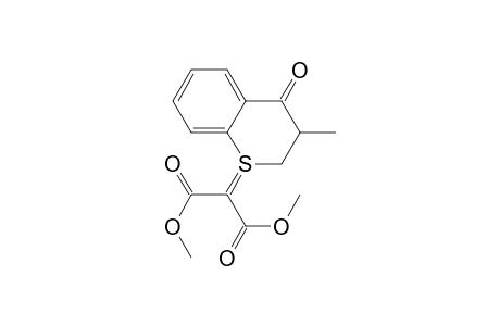 2H-1-Benzothiopyranium, 3,4-dihydro-3-methyl-4-oxo-, 2-methoxy-1-(methoxycarbonyl)-2-oxoethylide