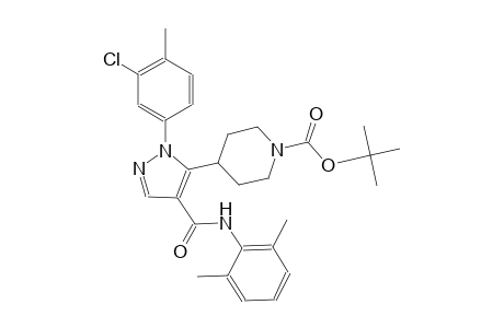 1-piperidinecarboxylic acid, 4-[1-(3-chloro-4-methylphenyl)-4-[[(2,6-dimethylphenyl)amino]carbonyl]-1H-pyrazol-5-yl]-, 1,1-dimethylethyl ester