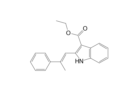 1H-Indole-3-carboxylic acid, 2-(2-phenyl-1-propenyl)-, ethyl ester, (E)-